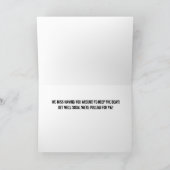 Sicher ist es ruhig - Schlagzeuger kommen gut an Karte (Innenseite)