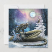 Sicher mit Drache Feiertagskarte (Vorderseite)