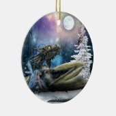 Sicher mit Drache Keramik Ornament (Rechts)