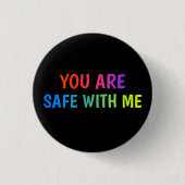 Sicher Mit Mir Stolz Button (Vorderseite)
