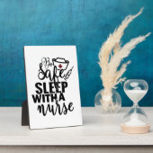 Sicher schlafen mit Krankenschwester - lustiges Ge Fotoplatte (Seite)