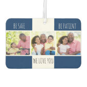 Sicher sein 3 Foto benutzerdefiniert Autolufterfrischer (Rückseite)