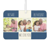 Sicher sein 3 Foto benutzerdefiniert Autolufterfrischer (Vorderseite)