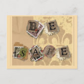 SICHER SEIN POSTKARTE (Vorderseite)