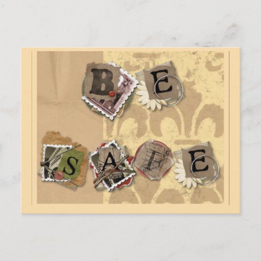 SICHER SEIN POSTKARTE (Vorderseite)