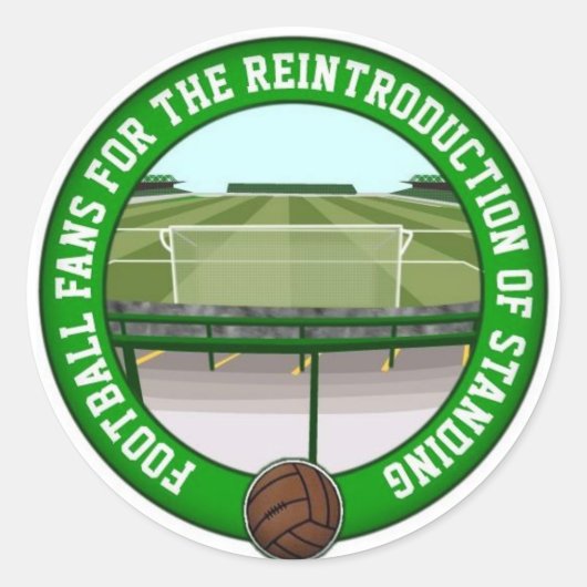 Sicher Stehend Runder Aufkleber (Vorderseite)