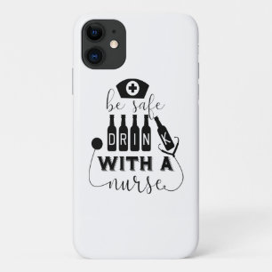 Sicher trinken mit einer Krankenschwester Case-Mate iPhone Hülle