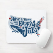 Sicher und glücklich 4. Juli Mousepad (Mit Mouse)