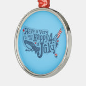 Sicher und glücklich 4. Juli Ornament Aus Metall (Links)