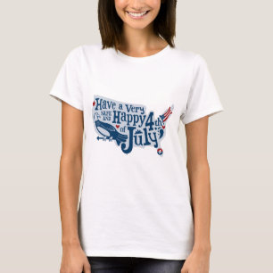 Sicher und glücklich 4. Juli T-Shirt