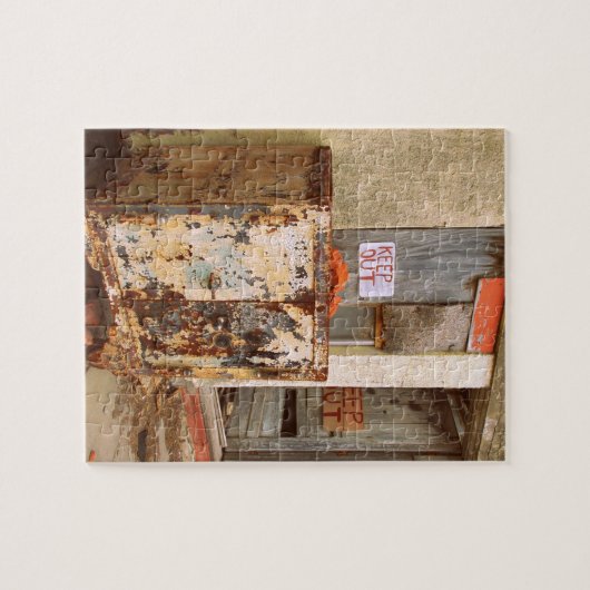 Sicher verlassen puzzle (Horizontal)