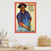Sicher!~Vintager Weltkrieg 1! Poster (Küche)