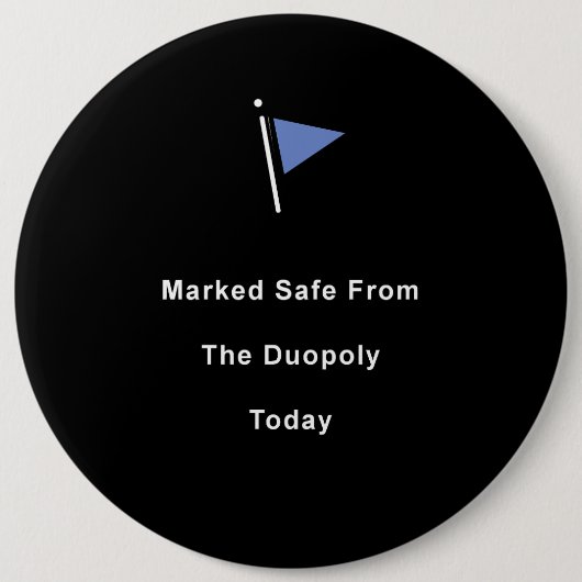 Sicher vor dem Duopoly-Button Button (Vorderseite)