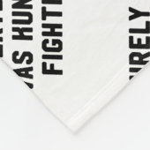 Sicher war nicht jeder kung fu Fighting Fleecedecke (Ecke)