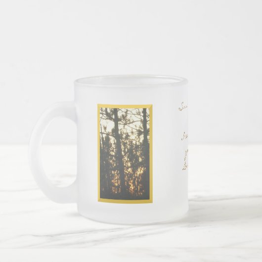 Sicher, wie die Sonne Sets Mattierte Glas Tasse fü (Links)