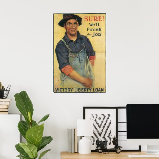 Sicher! ~ Wir werden den Job beenden Poster (Heimbüro)