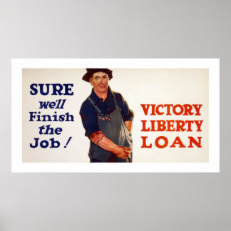 Sicher, wir werden den Job beenden! (Weiß) Poster