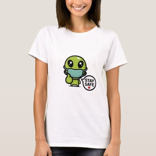 Sichere Alien bleibe T-Shirt (Vorderseite)