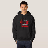 Sichere eine Sicherung, verschone einen Freileitun Hoodie (Vorne ganz)