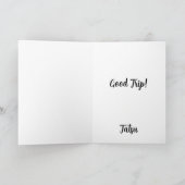 Sichere Fahrten mit dem Auto Feiertagskarte (Innenseite)