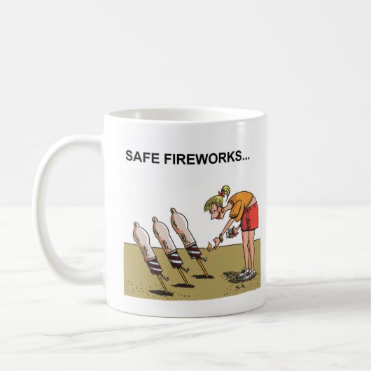 Sichere Fireworks-Tasse Kaffeetasse (Links)