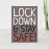 Sichere Grußkarte sperren und Bleibe Einladung (Vorderseite)