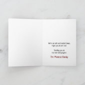 Sichere Grußkarte sperren und Bleibe Einladung (Innenseite)