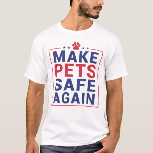 Sichere Haustiere durch Trump bei den Wahlen 2024 T-Shirt