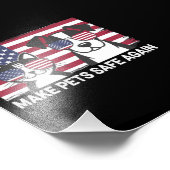 Sichere Haustiere in Trump Harris-Debatte 2024 Fotodruck (Ecke)