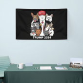 Sichere Haustiere Trump 2024 Rette unsere Haustier Banner (Messeveranstaltung)