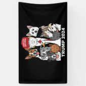 Sichere Haustiere Trump 2024 Rette unsere Haustier Banner (Vertikal)