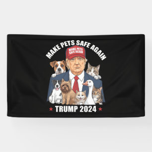 Sichere Haustiere Trump 2024 Rette unsere Haustier Banner