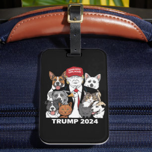 Sichere Haustiere Trump 2024 Rette unsere Haustier Gepäckanhänger