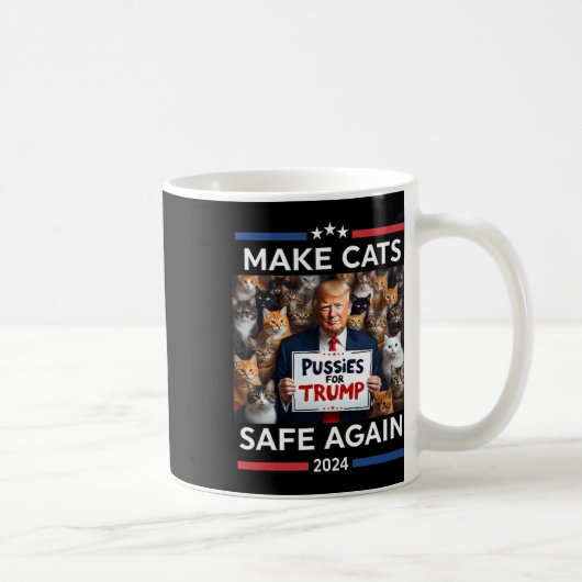 Sichere Haustiere Trump 2024 Rette unsere Haustier Kaffeetasse (Rechts)