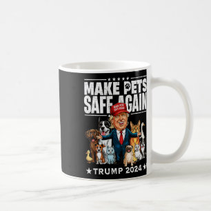 Sichere Haustiere Trump 2024 Rette unsere Haustier Kaffeetasse