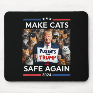 Sichere Haustiere Trump 2024 Rette unsere Haustier Mousepad