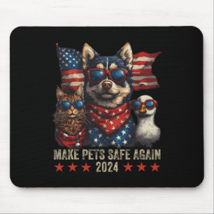 Sichere Haustiere Trump 2024 Rette unsere Haustier Mousepad