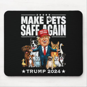 Sichere Haustiere Trump 2024 Rette unsere Haustier Mousepad
