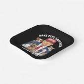 Sichere Haustiere Trump 2024 Rette unsere Haustier Pappteller (Gewinkelt)