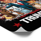 Sichere Haustiere Trump 2024 Rette unsere Haustier Poster (Ecke)