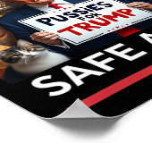Sichere Haustiere Trump 2024 Rette unsere Haustier Poster (Ecke)