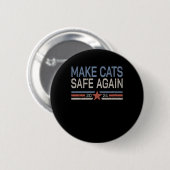 Sichere Katzen 2024 Besitzer der Katzen Button (Vorne & Hinten)