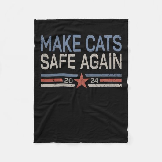 Sichere Katzen 2024 Besitzer der Katzen Fleecedecke (Vorderseite)