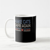 Sichere Katzen 2024 Besitzer der Katzen Kaffeetasse (Links)