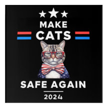 Sichere Katzen bei den lustigen Katzen-Wahlen 2024