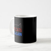 Sichere Katzen - Funny Cat Safety Awareness Kaffeetasse (Vorderseite Links)