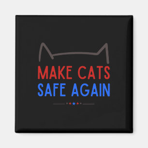 Sichere Katzen - Funny Cat Safety Awareness Magnet