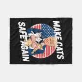 Sichere Katzen wieder wählen Trump Rette unsere Ha Fleecedecke (Vorderseite (Horizontal))