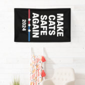 Sichere Katzen zum Präsidenten 2024 Banner (Insitu)
