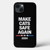 Sichere Katzen zum Präsidenten 2024 Case-Mate iPhone Hülle (Rückseite)